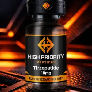 Tirzepatide 10mg (RUO) 99% PURITY